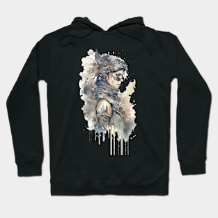 Steampunk Water Colour Woman - V1.02 Hoodie